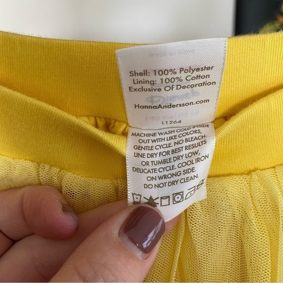 Hanna Andersson X Disney Princess Repunzel Embroidered Yellow Tulle Skirt 10 - Picture 9 of 9